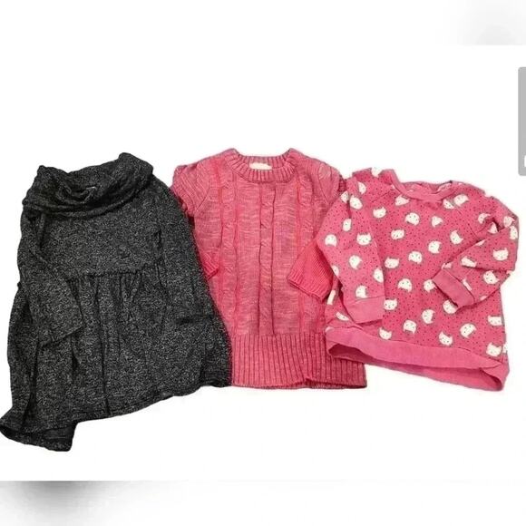 Bundle of 3 Girl's Fall/Winter 18-24 Months Top & Dresses - Picture 1 of 7